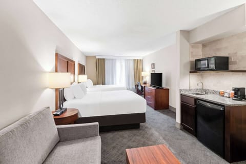 Suite, 2 Queen Beds, Non Smoking (Upgrade) | Premium bedding, in-room safe, desk, blackout drapes