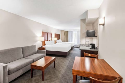 Suite, 2 Queen Beds, Non Smoking (Upgrade) | Premium bedding, in-room safe, desk, blackout drapes