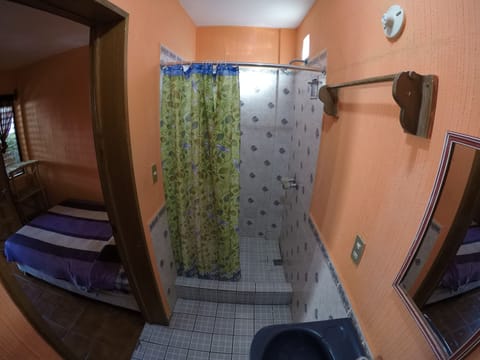 Basic Double Room, 2 Twin Beds | Bathroom shower