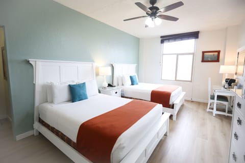 Standard Room, 2 Queen Beds | Memory foam beds, in-room safe, desk, laptop workspace