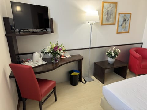 Economy Double Room | Minibar, in-room safe, desk, laptop workspace