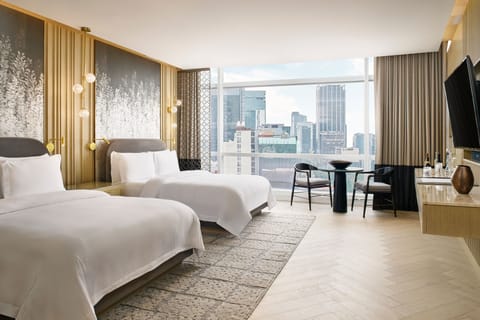 Grand Room, 2 Queen Beds | Premium bedding, minibar, in-room safe, desk