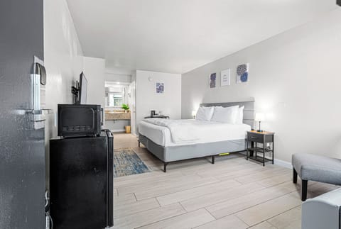 Premium bedding, pillowtop beds, blackout drapes, iron/ironing board