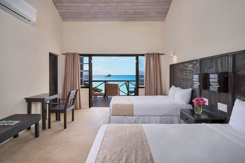 Superior Seaview Room (2 Double Beds) | Premium bedding, minibar, in-room safe, individually decorated