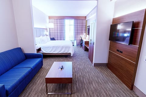 Suite, 1 King Bed | In-room safe, desk, iron/ironing board, free cribs/infant beds