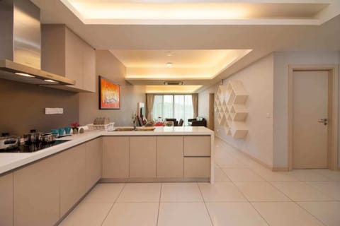 Exclusive Apartment, 3 Bedrooms | Private kitchen | Full-size fridge, microwave, stovetop, coffee/tea maker