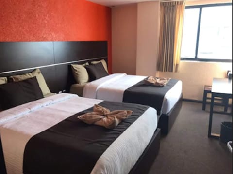 Standard Double Room, 2 Double Beds, Ensuite, Tower | Desk, free WiFi, bed sheets