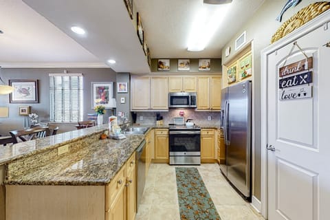 Condo, 3 Bedrooms | Private kitchen | Coffee/tea maker, cookware/dishes/utensils, dining tables