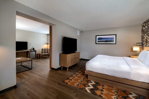 Suite, 1 Bedroom, Mountain View, Tower | Desk, blackout drapes, iron/ironing board, free cribs/infant beds