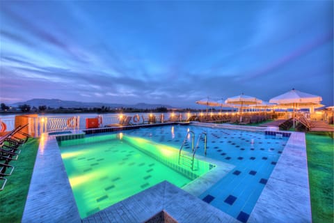 Outdoor pool, a rooftop pool