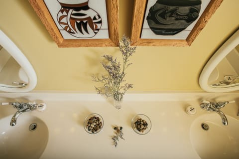 Indian Paintbrush / Hot Tub / Fireplace | Bathroom | Shower, towels