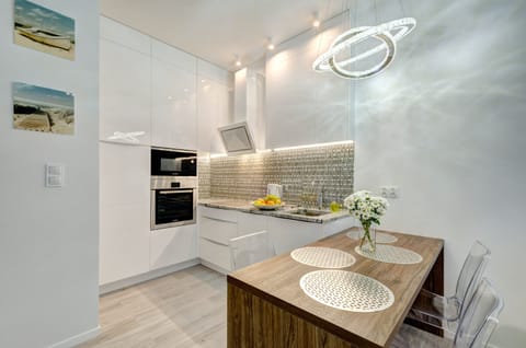 Superior Apartment, 1 Bedroom, Balcony | Private kitchen | Fridge, oven, stovetop, dishwasher