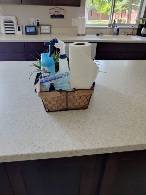 masks, gloves, hand sanitizer, and disinfectant available for you!