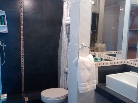 Superior Double Room, 1 Double Bed | Bathroom | Shower, rainfall showerhead, hair dryer, towels