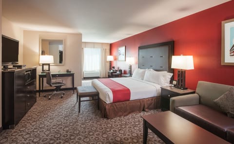 Suite, 1 King Bed, Accessible (Mobility Roll-In Shower) | Premium bedding, pillowtop beds, minibar, in-room safe