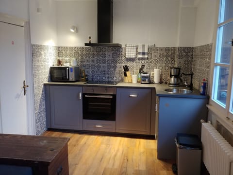 Panoramic Apartment, 1 Bedroom, River View (cleaning fee included) | Private kitchen | Electric kettle