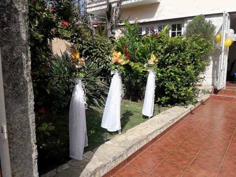 Outdoor wedding area