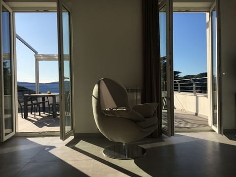 Access to terrace from inside