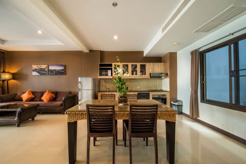 Fridge, microwave, electric kettle, highchair