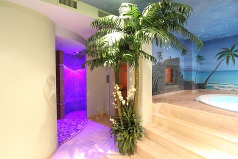 Indoor spa tub