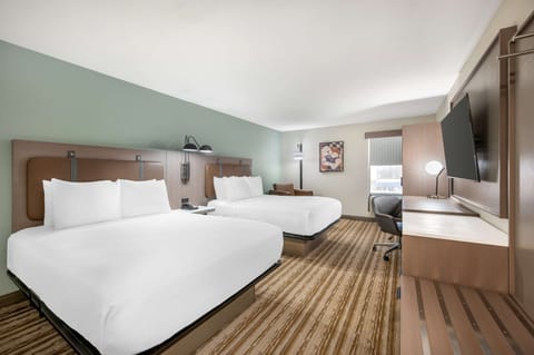 Standard Room, 2 Queen Beds, Non Smoking, Refrigerator & Microwave | In-room safe, iron/ironing board, free cribs/infant beds, rollaway beds