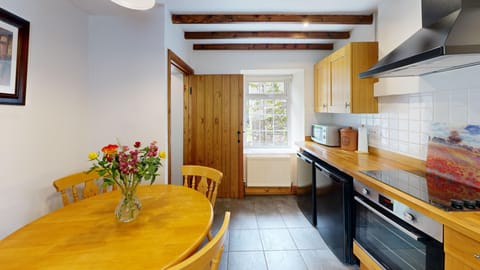 Kitchen Breakfast Area with Floral Touches