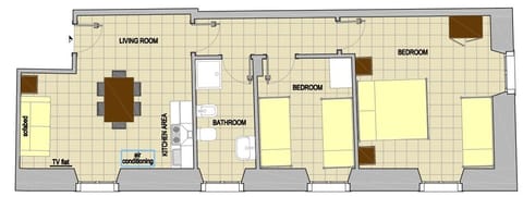 Grand Apartment, 2 Bedrooms, Mountain View | In-room safe, free cribs/infant beds, bed sheets
