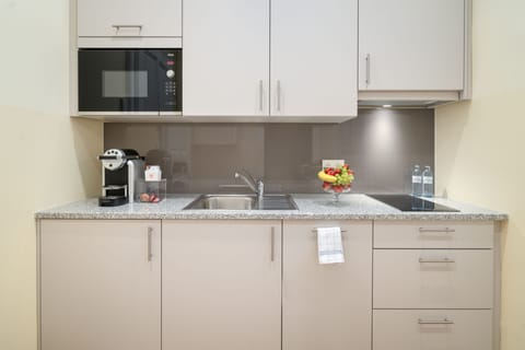 Superior Studio | Private kitchen | Full-size fridge, microwave, stovetop, espresso maker