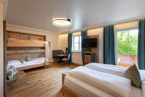 Traditional Quadruple Room, 1 Bedroom, Mountain View | Premium bedding, minibar, in-room safe, desk