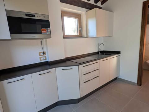 Classic Apartment | Private kitchen | Fridge, microwave, stovetop