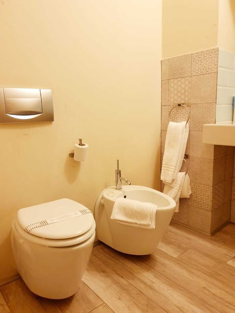 Deluxe Twin Room | Bathroom | Shower, rainfall showerhead, free toiletries, hair dryer