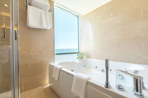 Executive Suite | Bathroom | Free toiletries, hair dryer, bathrobes, slippers