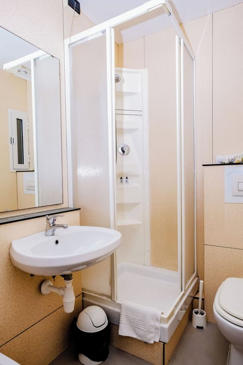 Double Room | Bathroom | Shower, hair dryer, towels, soap