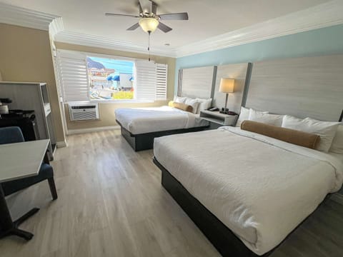 Standard Room, 2 Queen Beds, Non Smoking, Refrigerator | Premium bedding, in-room safe, desk, laptop workspace