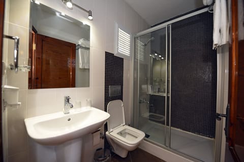 Deluxe Double Room | Bathroom | Shower, hair dryer, slippers, towels