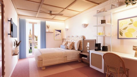 Chambre Camélia - la Premium avec balcon | Desk, soundproofing, free WiFi, bed sheets