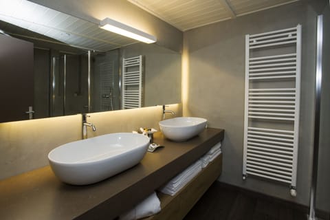 Suite | Bathroom | Shower, rainfall showerhead, free toiletries, hair dryer