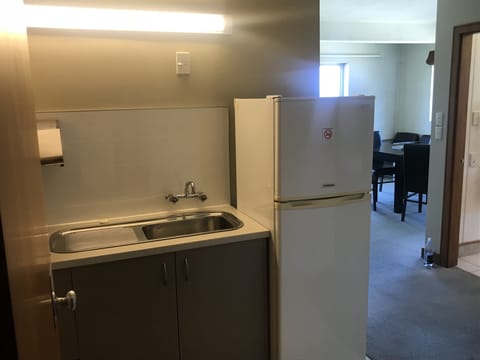 2 Bedroom Lake View Unit | Private kitchenette | Fridge, microwave, electric kettle