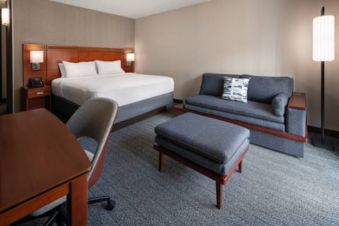 Premium bedding, down comforters, memory foam beds, in-room safe