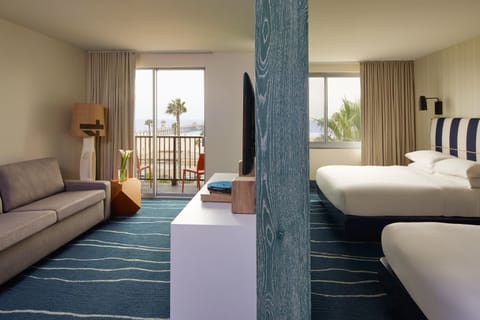 Studio Suite, 2 Queen Beds, Oceanfront | Frette Italian sheets, premium bedding, down comforters, pillowtop beds