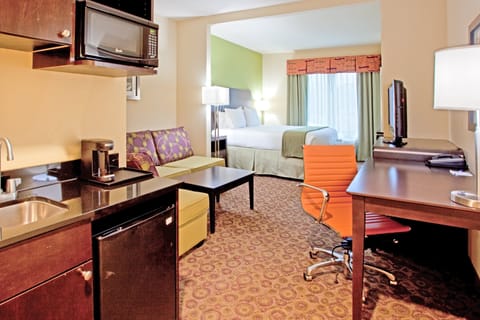 Suite, 1 King Bed | Desk, blackout drapes, iron/ironing board, free cribs/infant beds