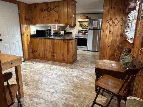 Dining table and full kitchen