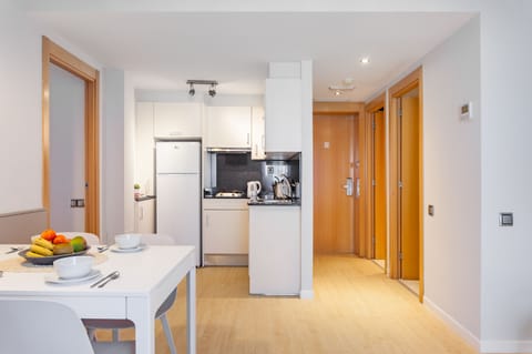 Standard Apartment, 2 Bedrooms | Private kitchen | Fridge, microwave, stovetop, espresso maker