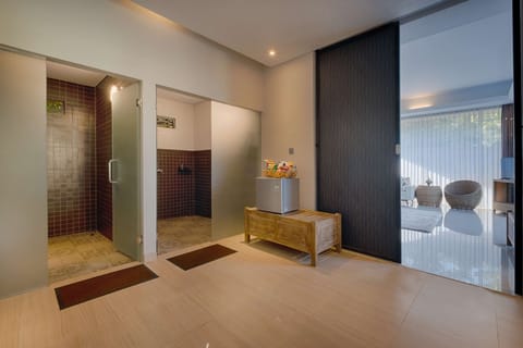 Luxury Villa, 1 Bedroom, Private Pool, Pool View | Bathroom | Free toiletries, hair dryer, bathrobes, slippers