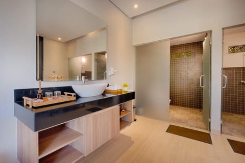 Luxury Villa, 1 Bedroom, Private Pool, Pool View | Bathroom | Free toiletries, hair dryer, bathrobes, slippers