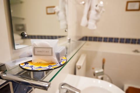 Double or Twin Room, Sea View | Bathroom | Combined shower/tub, free toiletries, hair dryer, bathrobes