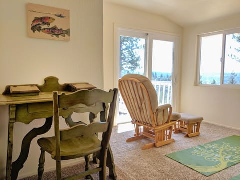 Master bedroom - desk and yoga room