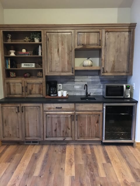 Wet bar in the new great room