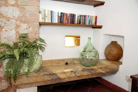 Apartment, 1 Bedroom, Terrace, Mountain View (Il Fico ) | Living area | Fireplace