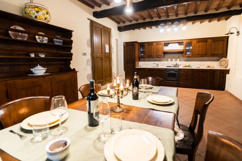 Apartment, Patio, Annex Building (I Cipressi ) | Dining room